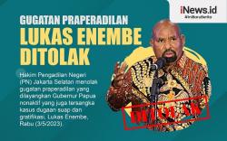 Infografis Gugatan Praperadilan Lukas Enembe Ditolak