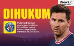Infografis Messi Dihukum PSG