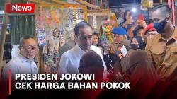 Cek Bahan Pokok di Pasar Natar Lampung, Jokowi Disambut Antusias Warga