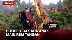 Evakuasi Bus Masuk Jurang di Guci Sempat Alami Kendala, Petugas Kerahkan Alat Berat