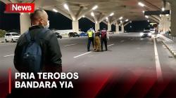 Pria Nekat Terobos Bandara YIA dengan Motor Kecepatan Tinggi