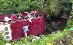 Korban Luka Bus Wisata Masuk Jurang di Guci Tegal Akan Dibawa ke 2 RS di Tangsel
