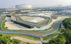 Suasana Sirkuit Formula E Jelang Seri Jakarta 2023