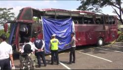 KNKT Investigasi Penyebab Bus Masuk Jurang di Guci Tegal : Rem Tangan Berfungsi Baik