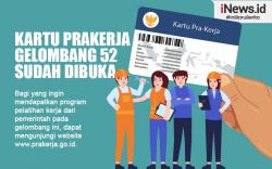 Infografis Kartu Prakerja Gelombang 52 Sudah Dibuka