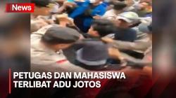 Demo di Kantor Bupati Pandeglang Ricuh, Polisi dan Mahasiswa Terlibat Adu Jotos