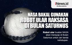 Infografis: Cari Tanda Kehidupan, NASA Bakal Gunakan Robot Ular Raksasa di Bulan Saturnus