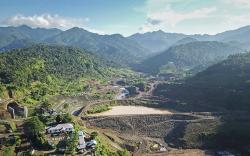 Progres Pembangunan Bendungan Meninting Lombok