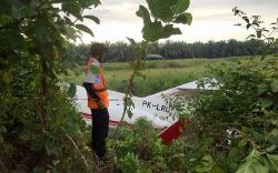 Penampakan Pesawat Tergelincir Bawa 4 WNA di Morowali