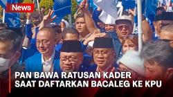 Ratusan Kader Hadir saat PAN Daftarkan Bacaleg ke KPU