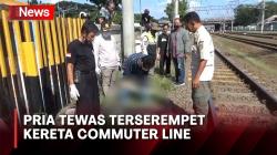 Pria Paruh Baya Tewas Terserempet Kereta di Jatinegara