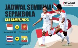 Infografis Jadwal Indonesia Vs Vietnam Semifinal SEA Games 2023 Sepak Bola