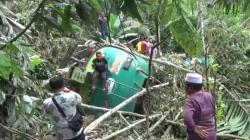 Truk Tangki CPO Masuk Jurang Sedalam 25 Meter, 1 Tewas 1 Kritis