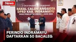 Targetkan Dua Digit Kursi Legislatif, DPD Partai Perindo Indramayu Daftarkan 50 Bacaleg<