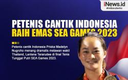 Infografis Petenis Cantik Indonesia Priska Madelyn Raih Emas SEA Games 2023