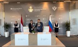 Indonesia dan Rusia Tanda Tangani Nota Kesepahaman Kerja Sama di Bidang Hukum