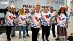 DPD Partai Perindo Solo Daftarkan Bacaleg ke KPU Naik Odong-odong 