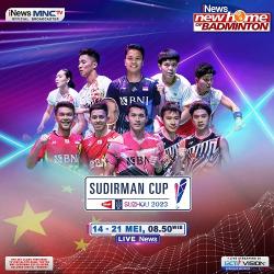 Saksikan Aksi Jagoan Bulu Tangkis Indonesia di Sudirman Cup 2023, LIVE vozpublica dan MNCTV