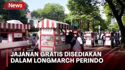 Jajanan Gratis dalam Aksi Longmarch Partai Perindo ke KPU