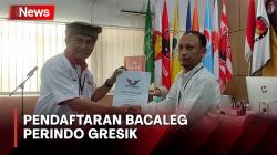 Perindo Gresik Bawa Degan saat Daftarkan Bacaleg ke KPU, Targetkan 2 Kursi DPRD