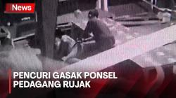 Detik-Detik Pencuri Gasak Ponsel Pedagang Rujak saat Tertidur Pulas di Pademangan