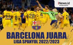 Infografis Barcelona Juara Liga Spanyol 2022/2023