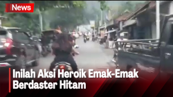 Aksi Heroik Emak-Emak Berdaster Hitam, Buka Jalan dan Kawal Ambulans di Pelabuhan Ratu
