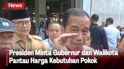 Kunjungi Pasar Talang Banjar, Presiden Minta Gubernur dan Walikota Pantau Harga Kebutuhan Pokok