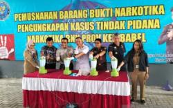 BNNP Babel Blender 425 Gram Sabu Senilai Rp450 Juta, Klaim Selamatkan 2.555 Jiwa