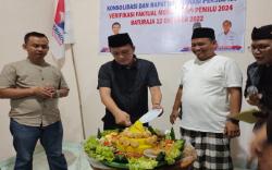 Wujud Syukur, DPD Partai Perindo OKU Tumpengan seusai Pendaftaran Bacaleg