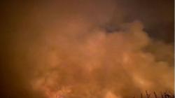 Kebakaran Lahan di Banjarbaru, Kobaran Api Membubung Tinggi Disertai Kepulan Asap