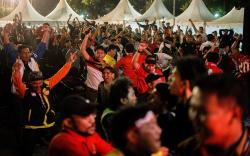 Euforia Nobar Final SEA Games Indonesia vs Thailand