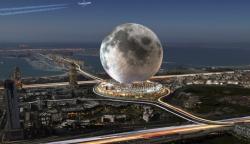 Wow, Replika Bulan Raksasa Dibangun di Atas Gedung Dubai Telan Biaya Rp75 Triliun