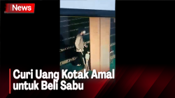 Viral! Pria Curi Uang Kotak Amal Masjid di Tarakan untuk Beli Sabu