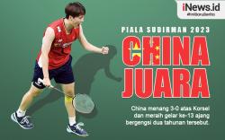 Infografis China Juara Piala Sudirman 2023