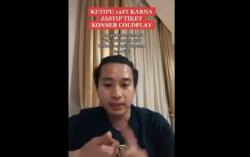 Beli Tiket Coldplay via Jastip, Influencer di Palembang Kena Tipu Rp12,5 Juta