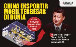 Infografis China Eksportir Mobil Terbesar di Dunia 