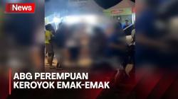Viral, Aksi Sejumlah ABG Perempuan Keroyok Emak-Emak di Sidrap