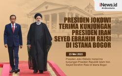 Infografis Presiden Jokowi Terima Presiden Iran di Istana Bogor
