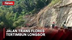 Longsor Timbun Jalan Trans Flores, Pengemudi Antre hingga 6 Jam