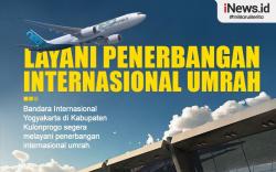Infografis Bandara YIA Layani Penerbangan Internasional Umrah