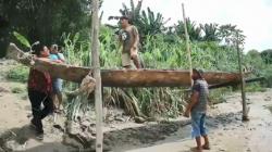 Heboh Temuan Kapal Kuno Terkubur dalam Sungai Asahan, Panjang 9 Meter 