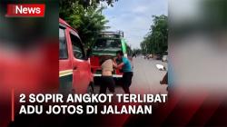 Rebutan Penumpang, 2 Sopir Angkot Terlibat Adu Jotos di Kota Medan