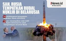 Infografis Rusia dan Belarusia Teken Kesepakatan Penempatan Rudal Nuklir