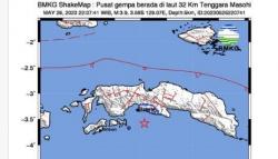Gempa Hari Ini Guncang Masohi Magnitudo 3,9, BMKG: Kedalaman 5 Km
