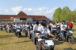 144 Lurah di Gunungkidul Semringah Dapat Kado Motor Baru Jelang Hari Jadi ke-192