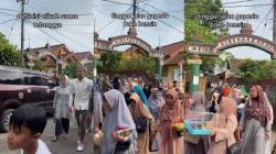 Viral Pasangan Pengantin di Ciater Subang Diantar Warga 1 Kampung<