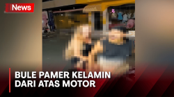 Viral! Bule Denmark di Bali Pamer Kelamin dari Atas Motor
