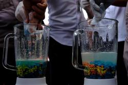 Polda Kalbar Musnahkan Narkoba, Ribuan Pil Ekstasi Diblender