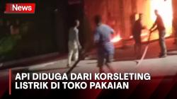 Api Hanguskan Kios dan Lapak Pedagang di Pasar Gringging Kediri